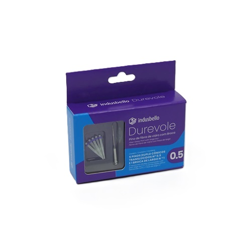 PERNO FIBRA VIDRIO LISO 0.5 C/FRESA INDUSBELLO