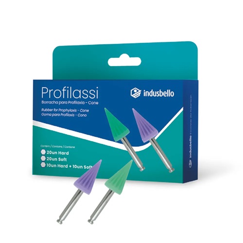 GOMA PARA PROFILAXIS PROFILASSI / CONO SOFT 10UN / HARD 10UN INDUSBELLO
