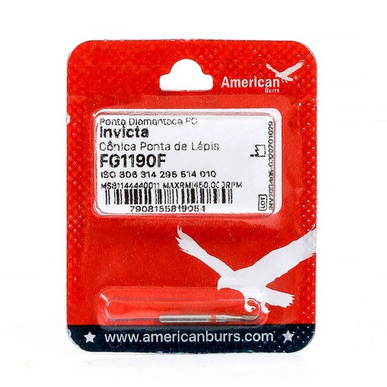 FRESA DIAMANTE INVICTA CONICA PUNTA LAPIZ FG1190F RAZOR AMERICAN BURRS