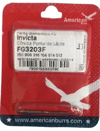 FRESA DIAMANTE INVICTA CONICA PUNTA LAPIZ FG3203F RAZOR AMERICAN BURRS