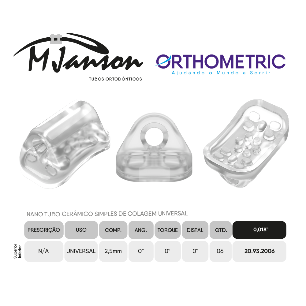 NANO TUBO SIMPLE UNIVERSAL MJANSON ORTHOMETRIC