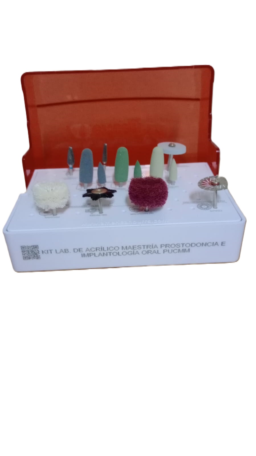 KIT ACADEMICO PUCMM POSTGRADO ACRILICO MAESTRIA PROSTODONCIA E IMPLANTOLOGIA ORAL AMERICAN BURRS