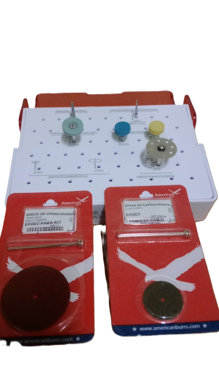 KIT ACADEMICO PUCMM POSTGRADO ZIRCONIA MAESTRIA PROSTODONCIA E IMPLANTOLOGIA ORAL AMERICAN BURRS