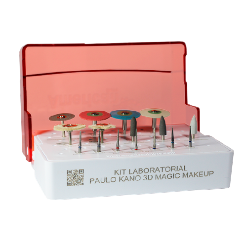 KIT P/TERMINACION Y PULIDO CERAMICA PAULO KANO 3D MAGIC MAKEUP AMERICAN BURRS