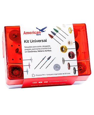 KIT P/TERMINACION Y PULIDO UNIVERSAL LABORATORIAL AMERICAN BURRS