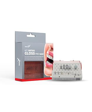 KIT P/TERMINACION Y PULIDO ORTHOGLOSS PRO MAX POST-ORTODONCIA C/SLICE AMERICAN BURRS