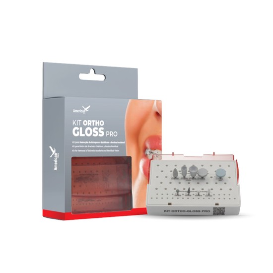 KIT P/TERMINACION Y PULIDO ORTHOGLOSS PRO POST-ORTODONCIA AMERICAN BURRS