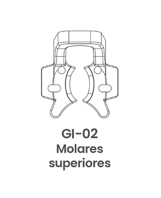 GRAPA P/AISLAMIENTO INDUSBELLO TRANSPARENTE G2 MOLARES SUPERIORES KIT 15/1