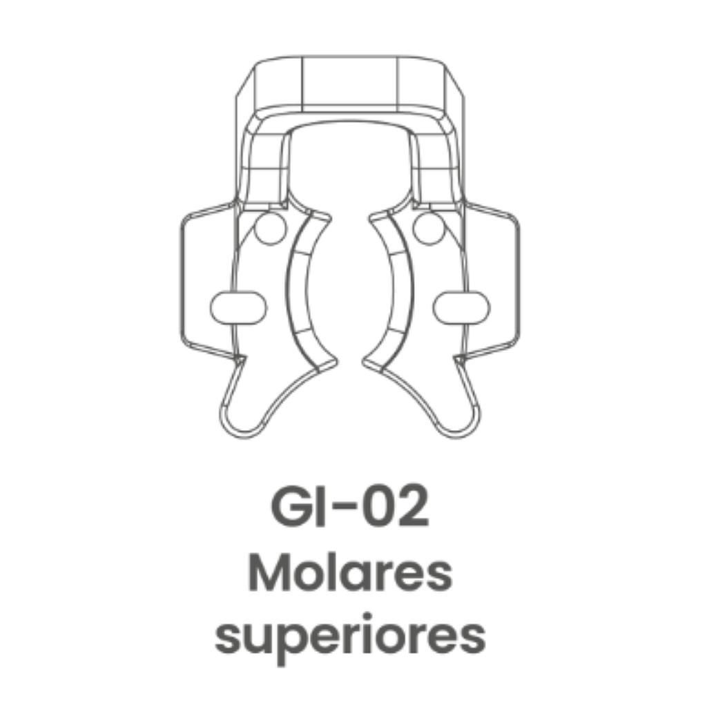 GRAPA P/AISLAMIENTO INDUSBELLO TRANSPARENTE G2 MOLARES SUPERIORES KIT 15/1