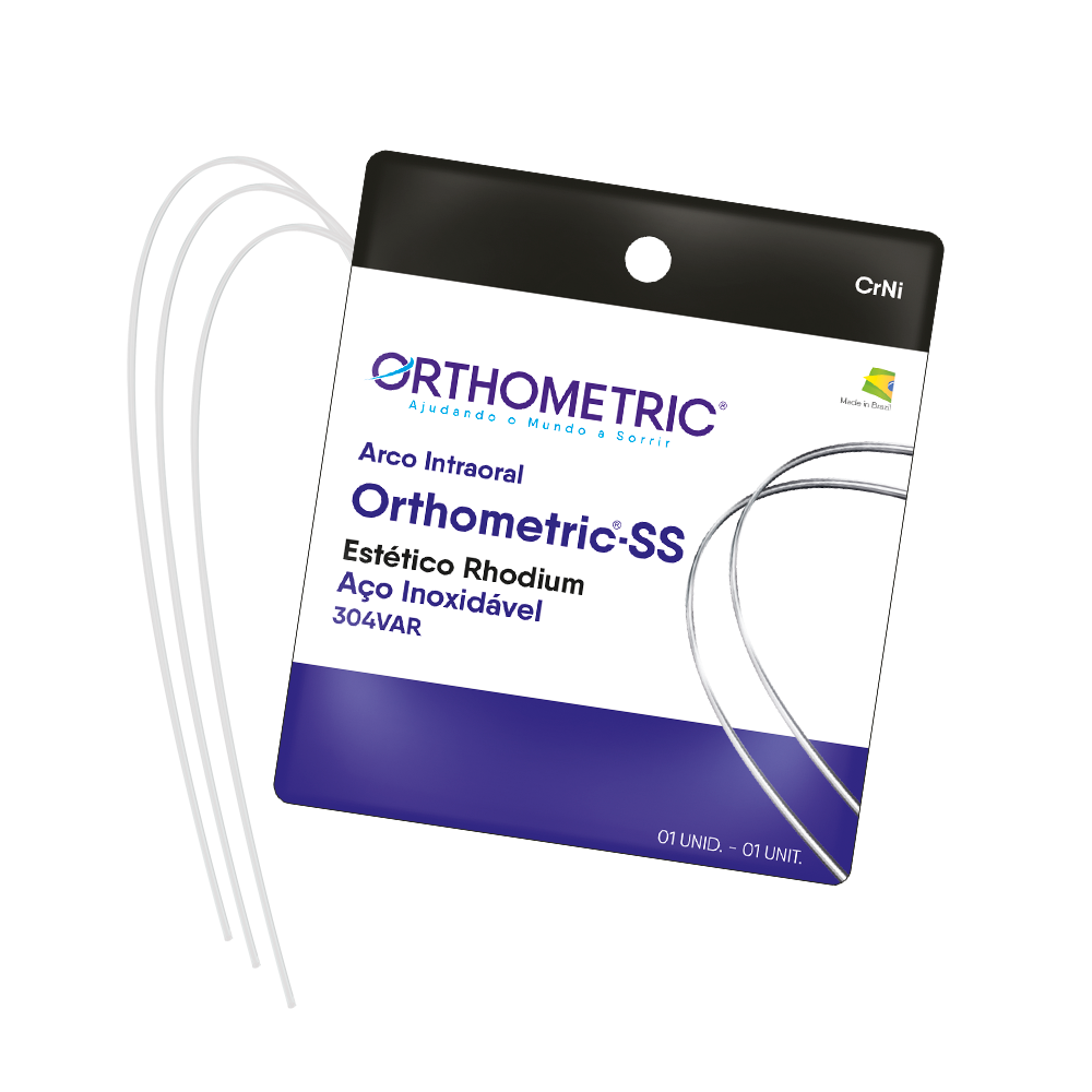 ARCO FLEXY NITI ESTHETIC RHODIUM 018 INF ORTHOMETRIC