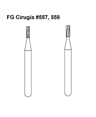FRESA CARBIDE P/CIRUGIA FGC557 RAZOR AMERICAN BURRS