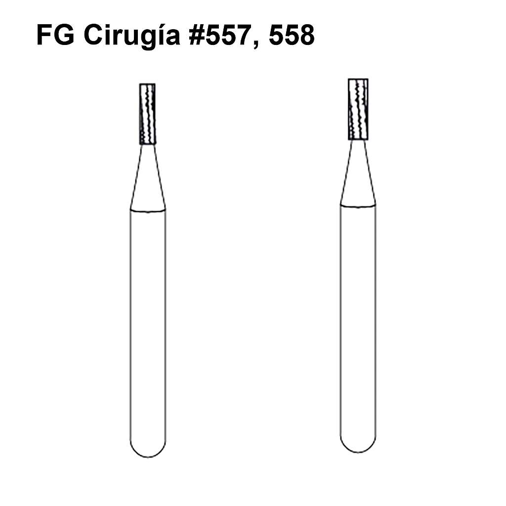FRESA CARBIDE P/CIRUGIA FGC558 RAZOR AMERICAN BURRS