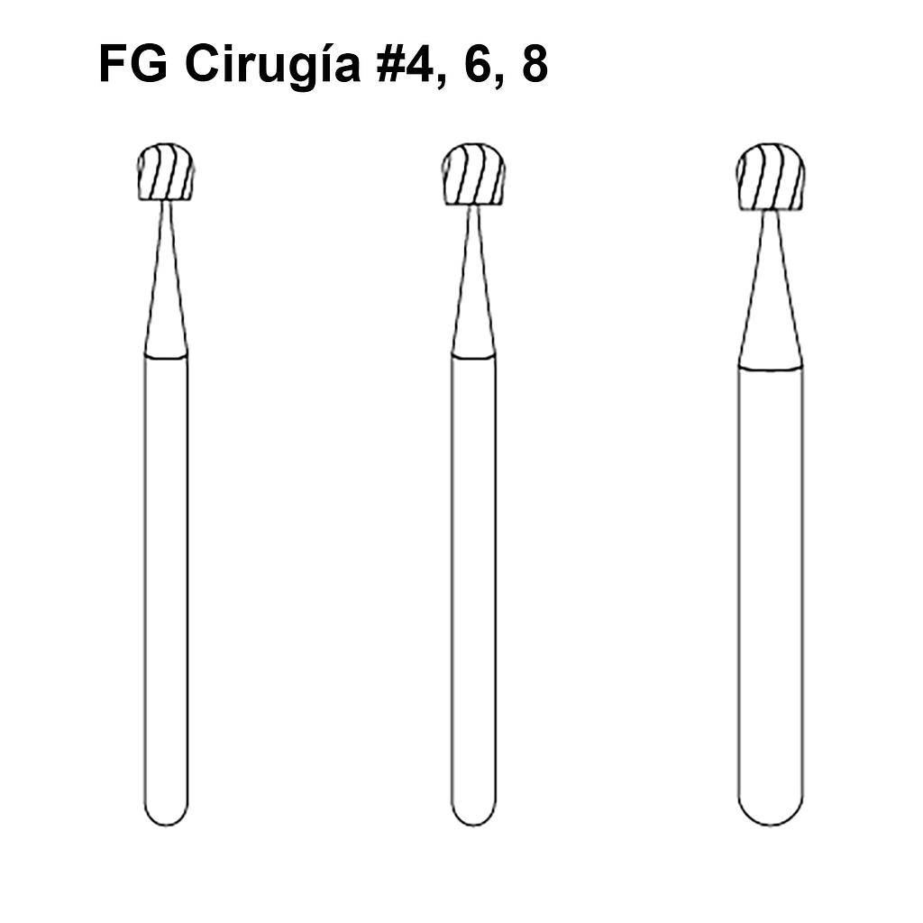 FRESA CARBIDE P/CIRUGIA FGC8 RAZOR AMERICAN BURRS