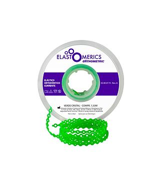 ELASTICOS CADENETA MEDIO VERDE CRISTAL 1.5M ORTHOMETRIC