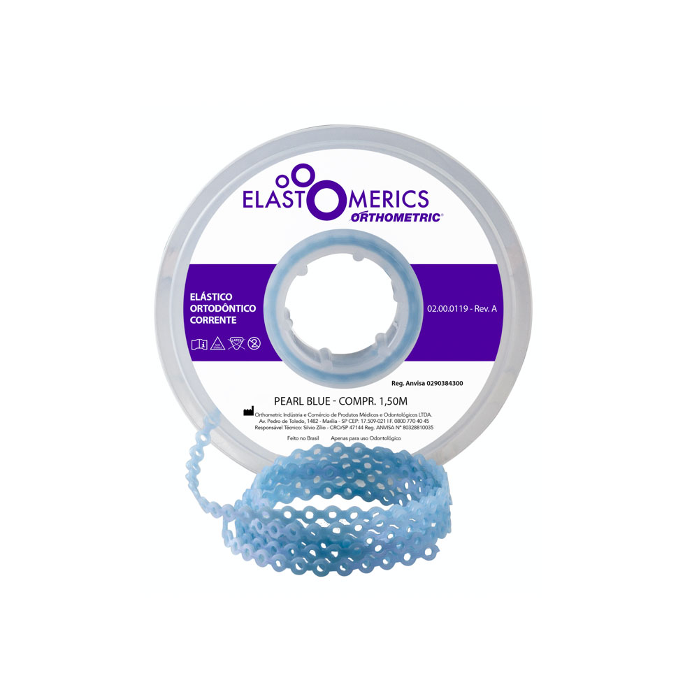 ELASTICOS CADENETA CORTO AZUL PERLA 1.5M ORTHOMETRIC