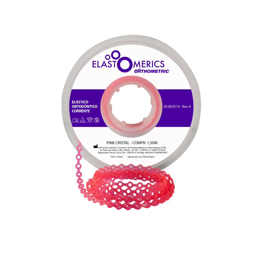 ELASTICOS CADENETA CORTO PINK CRISTAL 1.5M ORTHOMETRIC