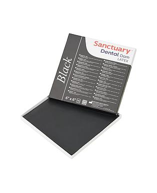 DIQUE GOMA 6"X6" SANCTUARY NEGRO MEDIO