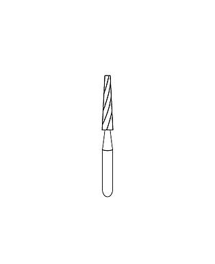 FRESA CARBIDE P/ACABADO (12) FG7205 CONICA LARGA RAZOR AMERICAN BURRS