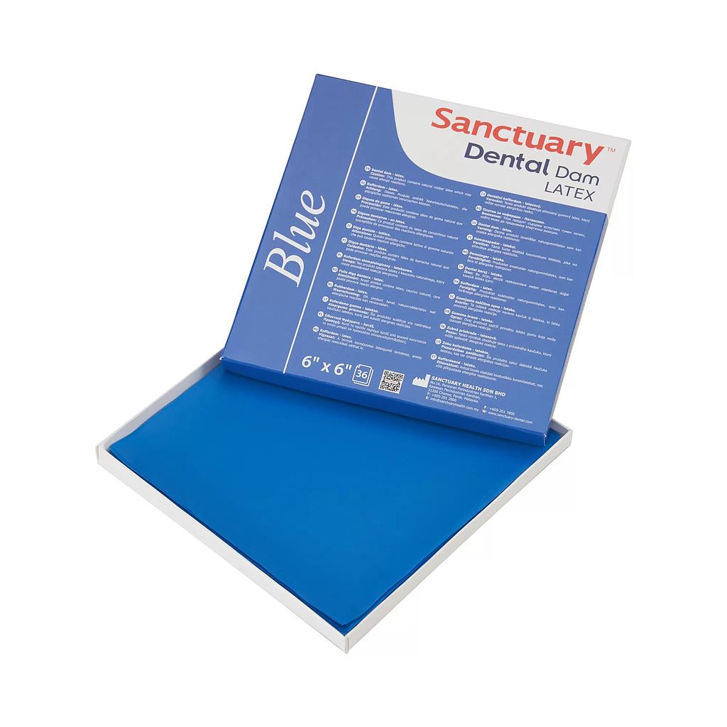 DIQUE GOMA 6"X6" SANCTUARY AZUL GRUESO
