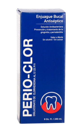 ENJUAGUE BUCAL PERIO-CLOR AL 0.12% DR. COLLADO 8OZ