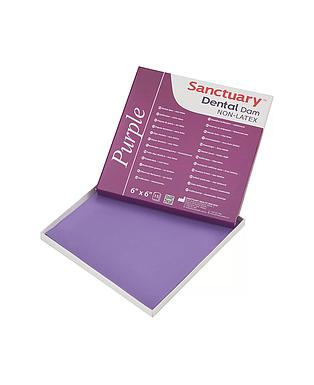 DIQUE GOMA 6"X6" SANCTUARY NON LATEX MORADO MEDIO