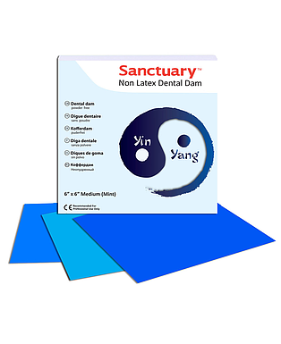 DIQUE GOMA 6"X6" SANCTUARY NON LATEX YIN YANG MEDIO