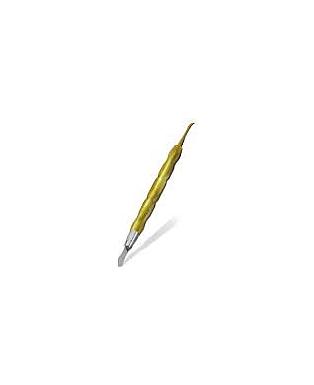 ESPATULA FLEXIBLE P/RESINA #3 AMARILLO  INDUSBELLO