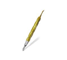 ESPATULA FLEXIBLE P/RESINA #3 AMARILLO  INDUSBELLO