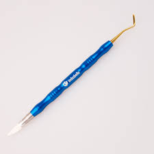 ESPATULA FLEXIBLE P/RESINA #04  AZUL INDUSBELLO