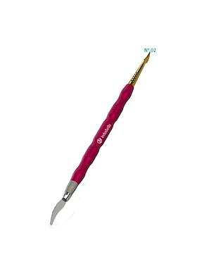 ESPATULA FLEXIBLE P/RESINA #02 ROJO INDUSBELLO