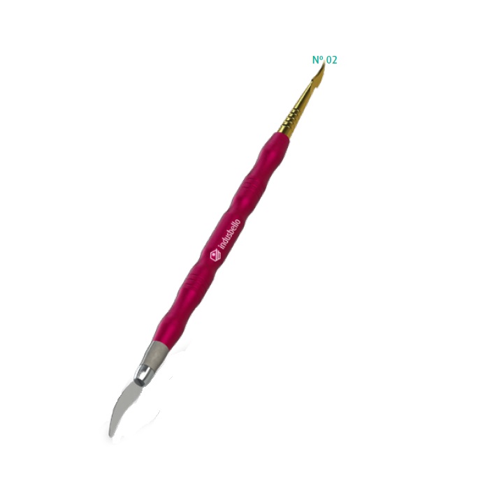 ESPATULA FLEXIBLE P/RESINA #02 ROJO INDUSBELLO