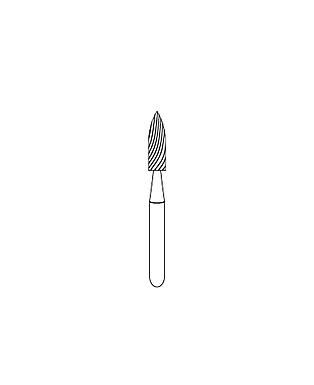 FRESA CARBIDE P/ACABADO (30)  FG9904 AGUJA RAZOR AMERICAN BURRS