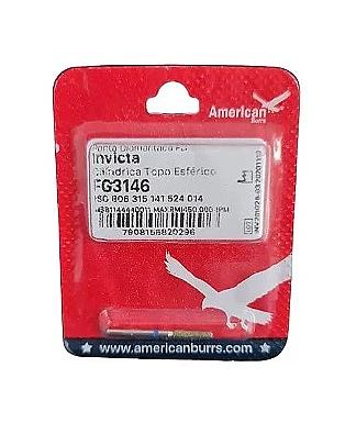 FRESA DIAMANTE INVICTA CILINDRICA EXTREMO REDONDO FG3146 AMERICAN BURRS