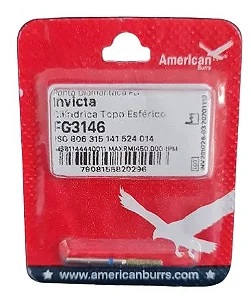 FRESA DIAMANTE INVICTA CILINDRICA EXTREMO REDONDO FG3146 AMERICAN BURRS