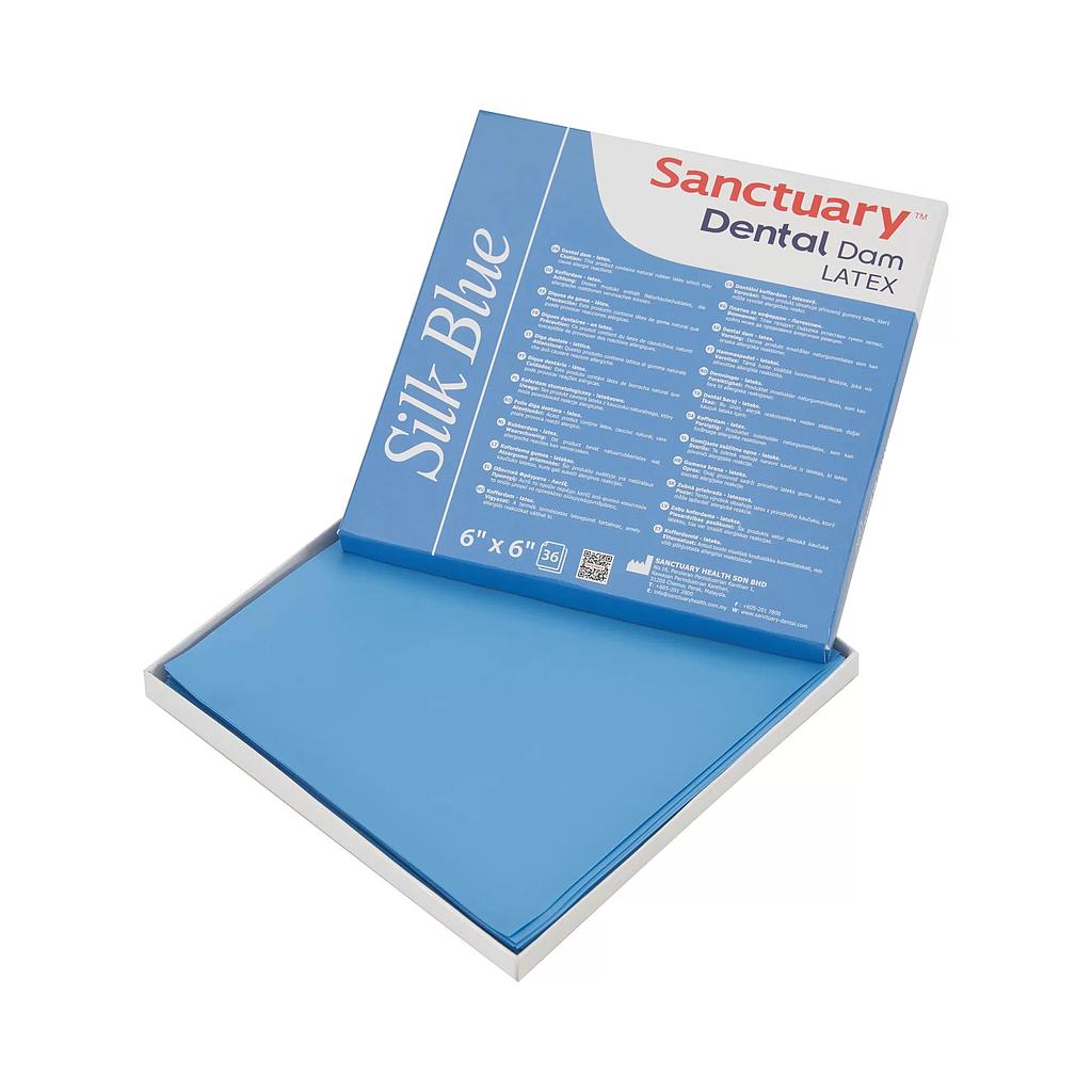 DIQUE GOMA 6"X6" SANCTUARY SILK BLUE FINO