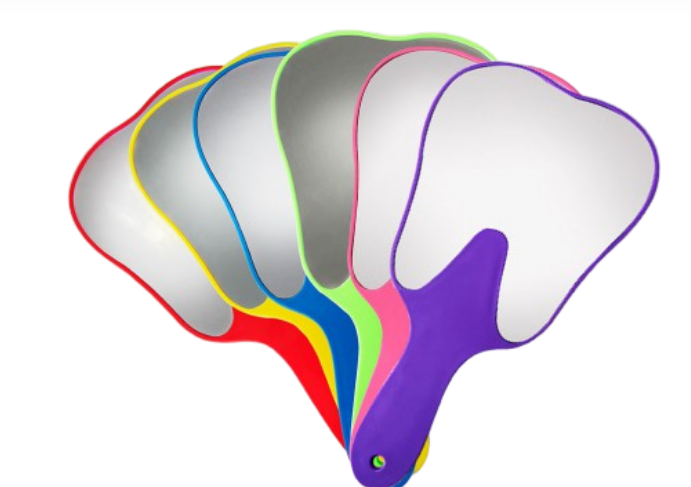 ESPEJO DE MANO INDUSBELLO (AZUL, VERDE Y ROSADO)