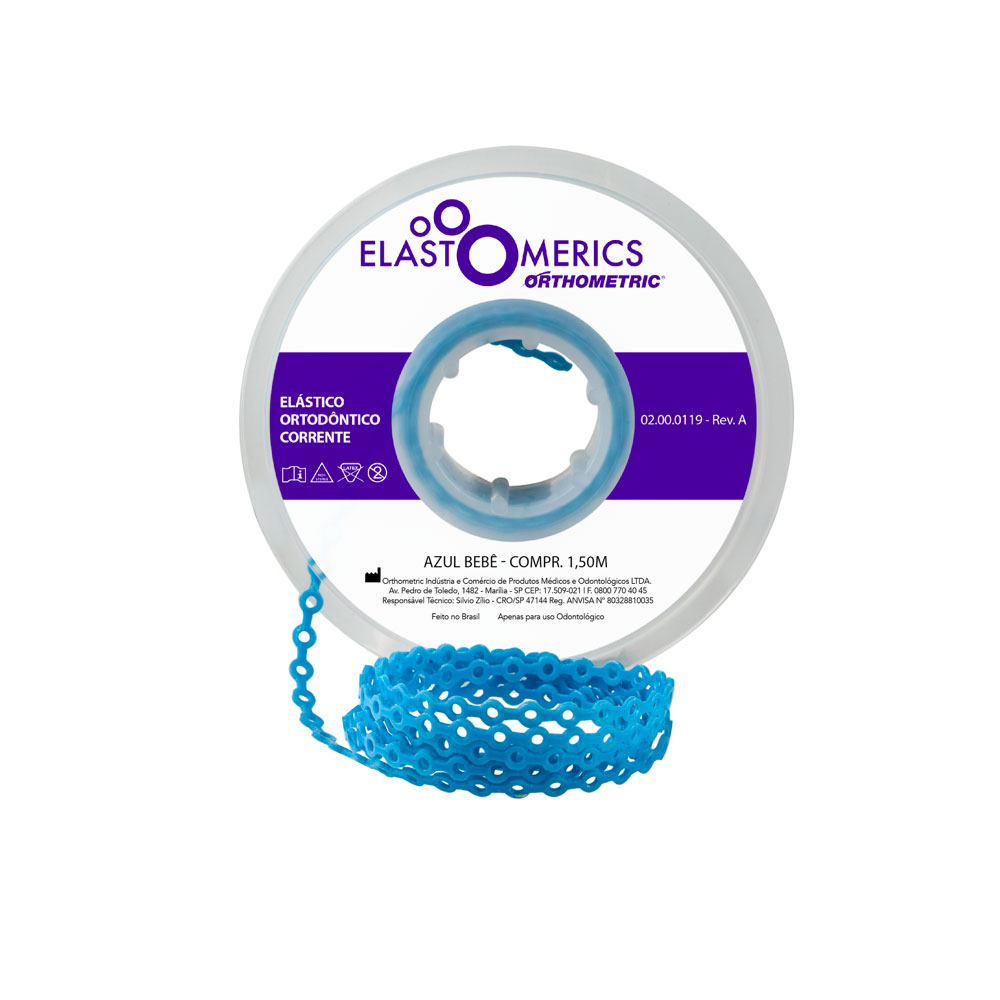 ELASTICOS CADENETA CORTO AZUL BEBE 1.5M ORTHOMETRIC