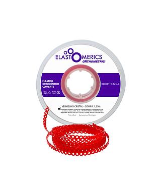 ELASTICOS CADENETA MEDIO CRISTAL ROJO 1.5M ORTHOMETRIC