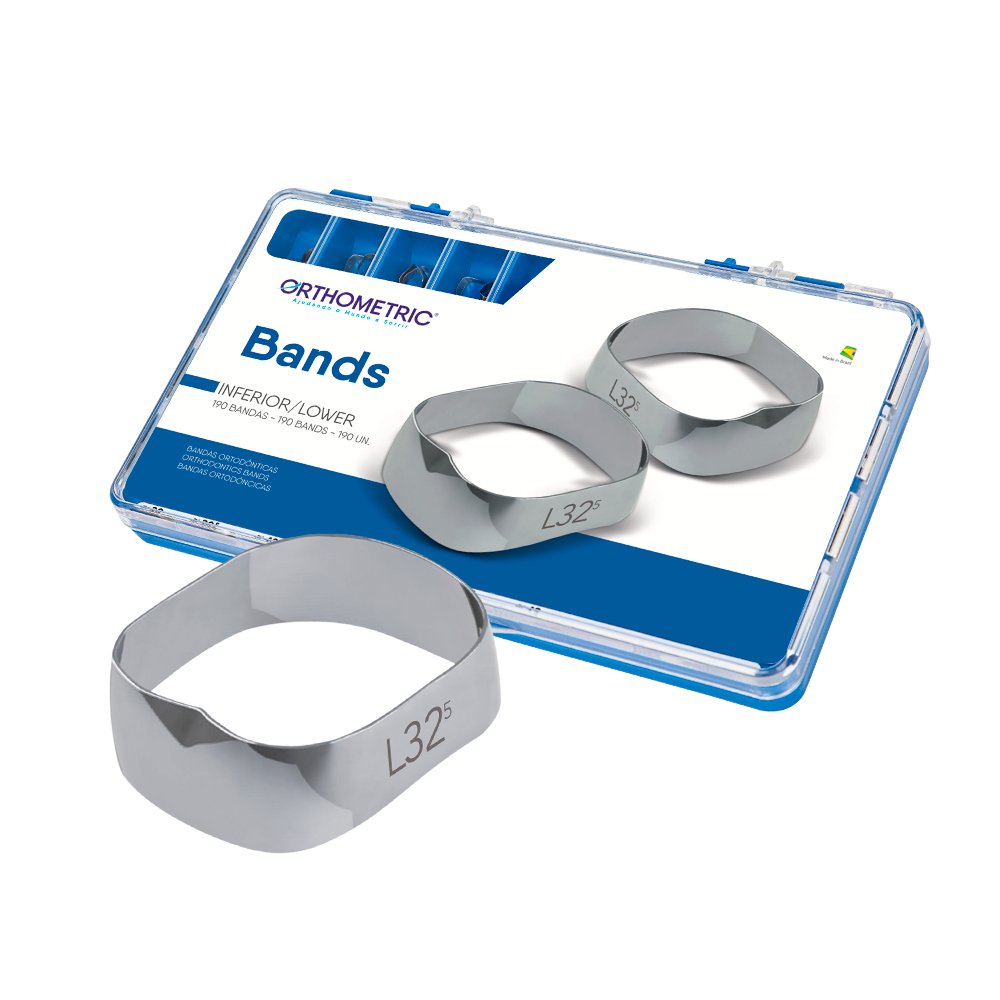 BANDAS ORTODONTICAS INFERIOR KIT 190/1 ORTHOMETRIC