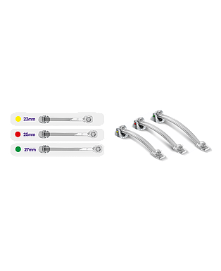 DISTALIZADOR ESTETICO ICERAM CLEAR 23MM (1 UN) ORTHOMETRIC