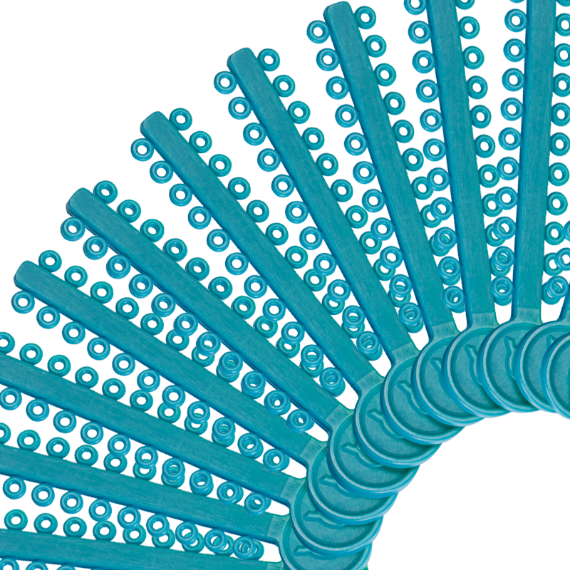 ELASTICOS LIGADURAS MODULAR AZUL BEBE ORTHOMETRIC