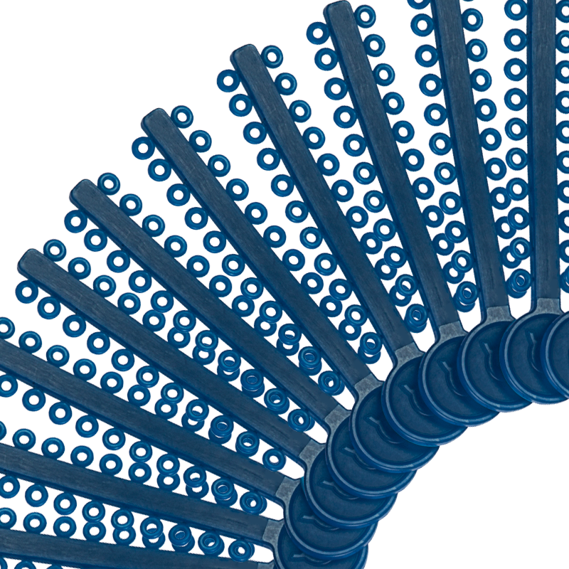 ELASTICOS LIGADURAS MODULAR AZUL MARINO ORTHOMETRIC