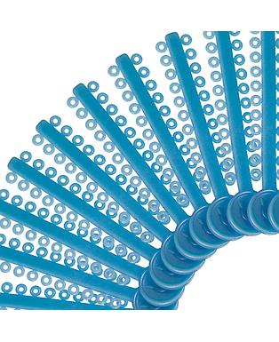 ELASTICOS LIGADURAS MODULAR AZUL PERLA ORTHOMETRIC