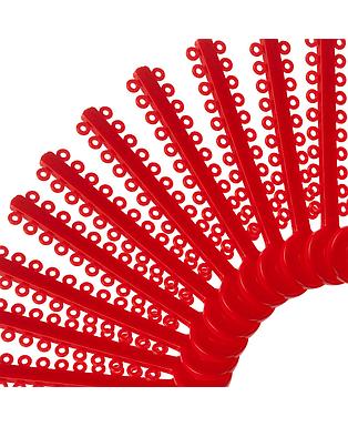 ELASTICOS LIGADURAS MODULAR ROJO ORTHOMETRIC