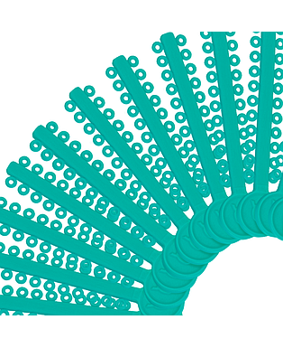 ELASTICOS LIGADURAS MODULAR VERDE PERLA ORTHOMETRIC