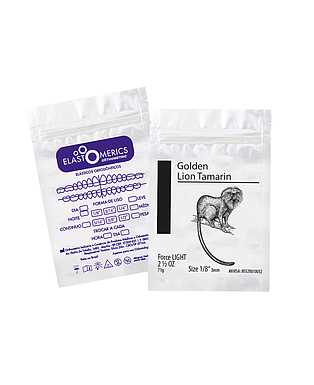 ELASTICOS INTRAORALES 1/8" LEVE (2.5 OZ) ORTHOMETRIC