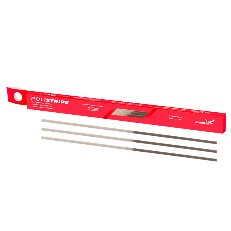 TIRAS ABRASIVAS POLISTRIPE MEDIO/FINO 170X4MM AMERICAN BURRS