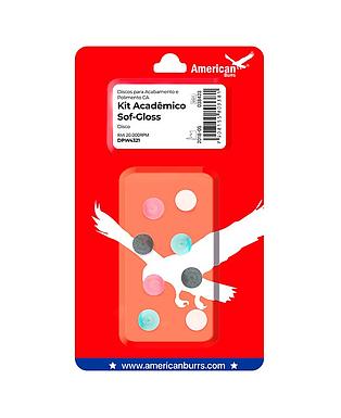 KIT P/TERMINACION Y PULIDO SOFGLOSS 8/1 AMERICAN BURRS