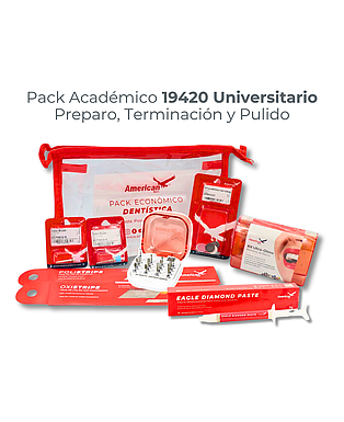 KIT ACADEMICO UNIVERSITARIO GRADO OPERATORIA, TERMINACION Y PULIDO AMERICAN BURRS