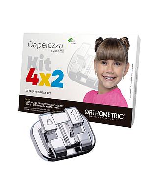 BRACKET CAPELOZZA SYSTEMA 4X2 KIT + (TUBOS, SEQ. DE ARCOS E STOPS) 01 CASO ORTHOMETRIC